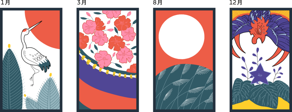 Shikō, 4 fényes lap a november lap nélkül